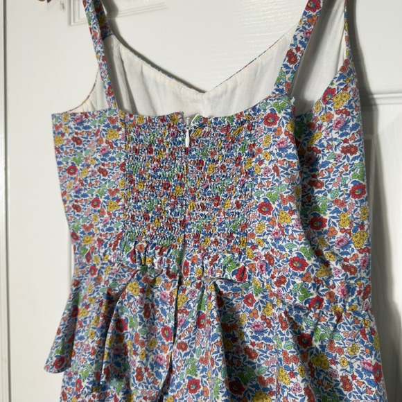 J.Crew Liberty London Floral Ruffle Dress High Low Hem Size 6 - Picture 6 of 8